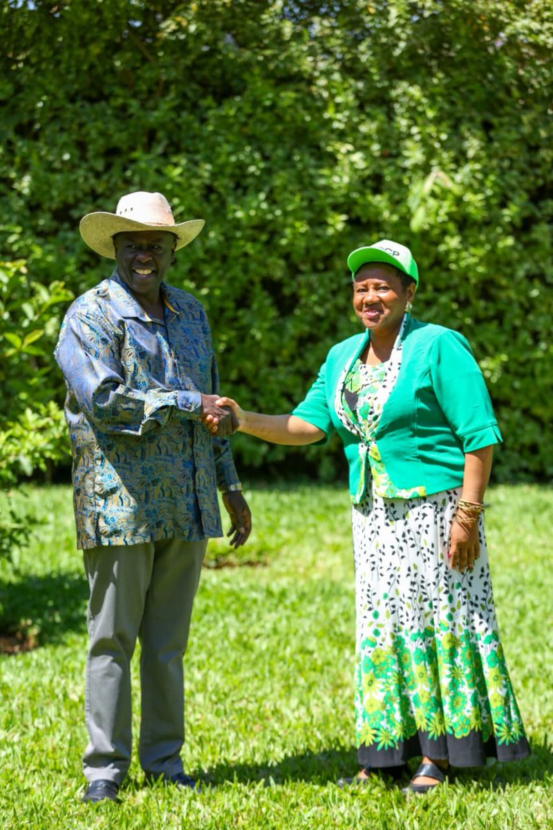 rigathi's tweet photo. This morning, I have received Hon. Former MCA Hon. Lucy Wachuka Mathenge (2017-2022)

She was a Women Representative aspirant in 2022 on TSP Party ticket in Kajiado County.

Her people have firmly instructed her to join the party of the people, the Democracy for the Citizens Party- DCP PARTY as that is where their hearts and aspirations are.

Welcome to @DCP_Democracy Hon. Lucy, here, we listen to the people and serve their interests,  we also take their instructions as per the Constitution of Kenya.

The future is Green.