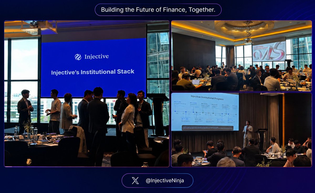 InjectiveNinja's tweet photo. Umm... do you know how big South Korea is for crypto??

well around 18M+ people actively trade digital assets, making Korea one of the most important crypto markets globally.

Injective hosted a private lunch forum in Korea, bringing together 40+ leading Korean institutions & financial giants.

Executives from:
- Top tier banks
- Securities firms
- Fintech companies
- Asset managers

Injective COO @Mirza presented the institutional stack, while LG CNS and @FourPillarsFP shared their perspectives on the future of onchain tokenization.

but here's why I find this interesting 👇

they're getting in front of the institutions that could actually build & deploy financial products onchain.

and Korea already has:

- Massive crypto participation
- Strong digital payment infrastructure
- Deep fintech adoption
- A highly connected tech ecosystem

now add Injective's RWA infrastructure, compliance, tokenization stack & institutional partnerships to that environment. that's a pretty interesting combination.

Injective seems to know exactly where it needs to go. I loved this kind of groundwork.. 

Now... just hold tight and watch, bigg things are comingggg 🥷