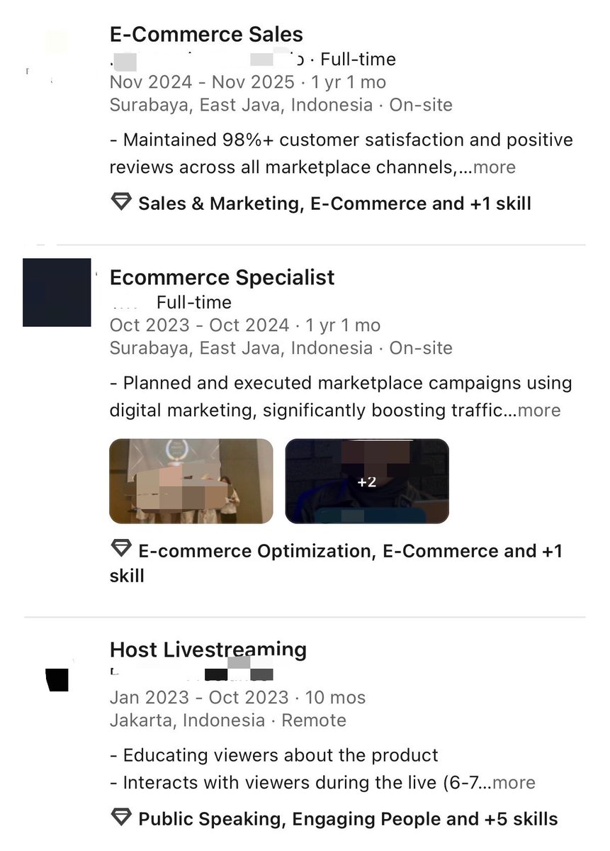 febicino's tweet photo. ada dong, alhamdulillah aku 3x dapat kerjaan dari linkedin. yang atas &amp; bawah itu di-approach sama HRDnya sedangkan yang tengah aku apply sendiri, se-powerfull itu sih linkedin😍 https://t.co/pJfkIa7Jh7