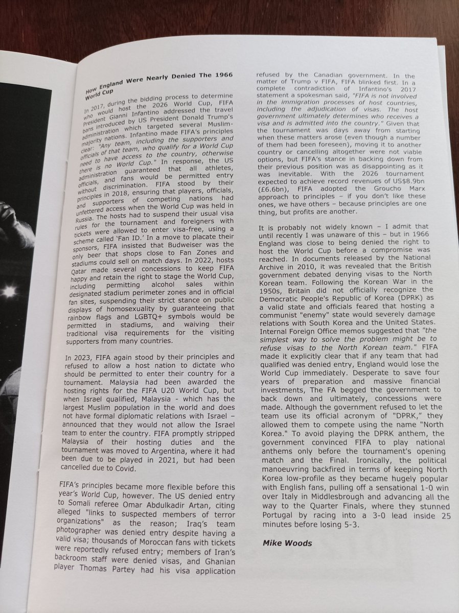 weststandmick's tweet photo. 👏👏👏to @RomfordFC a superb printed programme, I particularly enjoyed the item I've included. I'll be shocked if see a better one this season &amp; all for £2 https://t.co/3AB45IprcE