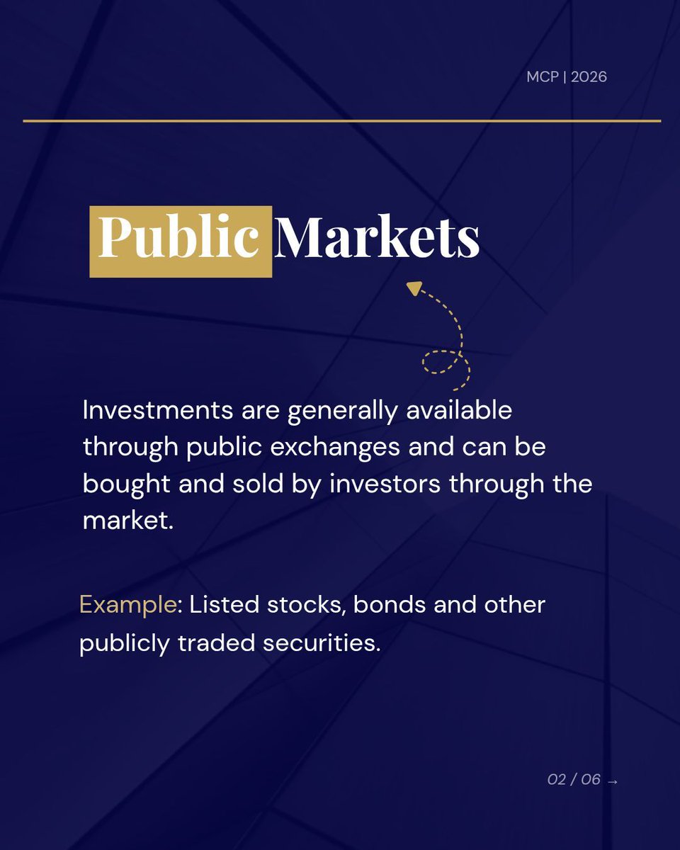 Marieconsultng's tweet photo. Public or private markets?

The right choice depends on your objectives, risk, liquidity needs, and investment horizon.

Which matters more: liquidity or growth potential?

#PrivateMarkets #PublicMarkets #InvestmentStrategy https://t.co/uPzaEIEo0x