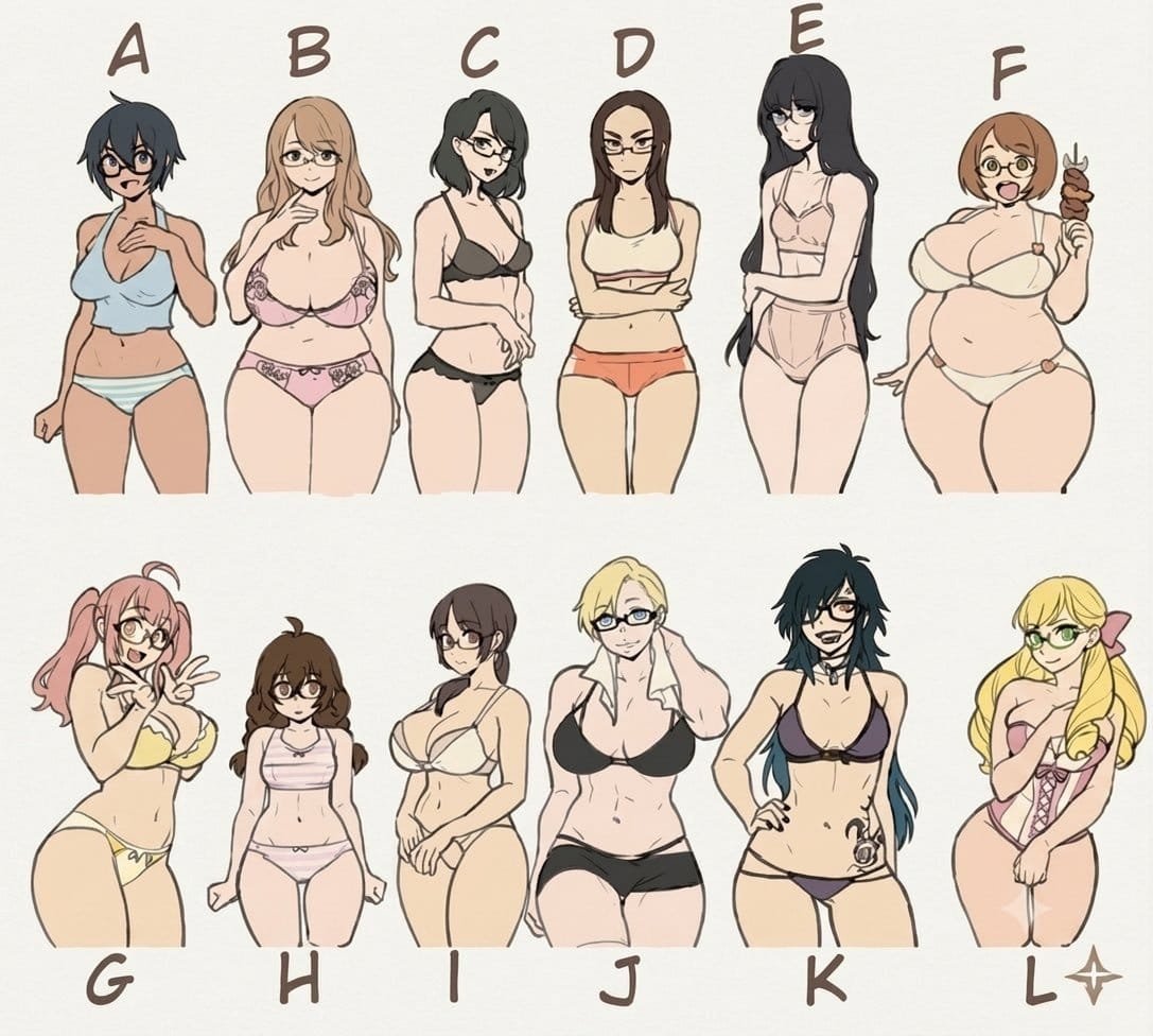 Freyaiiie's tweet photo. Men, honestly which shape do you like the most ?? https://t.co/WKYobWxxEk
