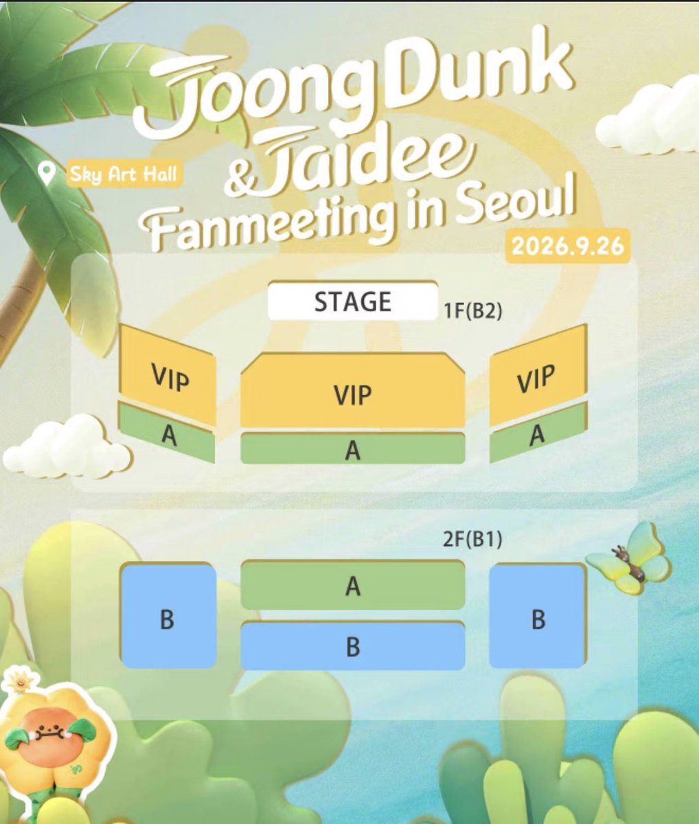 Engineer_offi's tweet photo. 🎫WTS
JOONGDUNK &amp; JAIDEE FANMEETING IN SEOUL🇰🇷
🗓️ 26 September 2026
📍 Sky Art Hall

🎫VIP
🎫ZONE A 
🎫ZONE B

💌DM now to inquire 

#JDJaideeFMinSeoul #JoongDunk #JDJaideeFMinSeoul https://t.co/0NLMgtven6