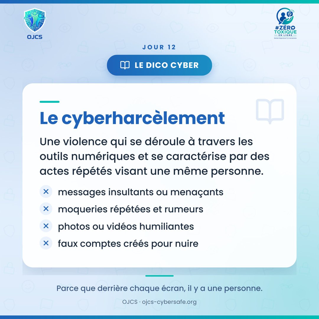 desirr_k's tweet photo. Le cyberharcèlement, ce sont des actes répétés visant la même personne : messages insultants, rumeurs, photos humiliantes, faux comptes, exclusion.

Ses conséquences, elles, ne restent pas à l'écran.

#ZéroToxiqueEnLigne #Cyberharcèlement https://t.co/vrJJyfCmdw
