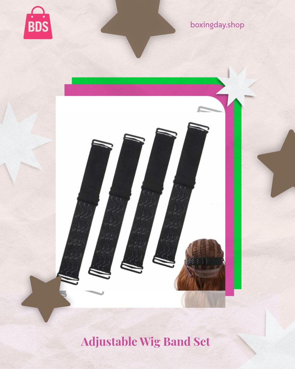 boxingdayshop's tweet photo. Elevate your style with our Adjustable Wig Band Set for just $62.14. Experience comfort and versatility in every look! Don’t miss out. #WigFashion #HairAccessories https://t.co/jICzkefvkO
