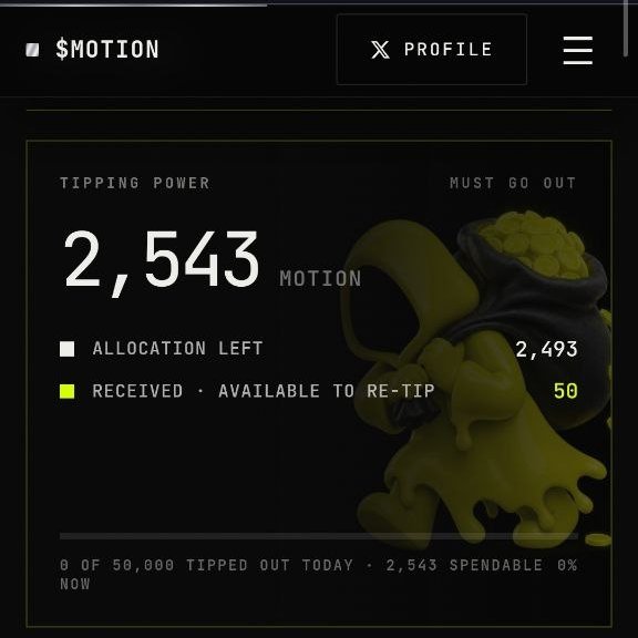 mamanpermana12's tweet photo. Akhirnya setelah 10 jam lebih buat interaksi sesama creator 
@motiontip
 
@tipmotion
 , dikasih alokasi tipping power buat support sesama creator
Yok interaksi lagi dan jangan pelit buat berbagi ke kreator lain .

solana:FCaPNUJbWfECeeCeA3tvqkGUQ1BFPuon71KphJM5pump https://t.co/oAsJYnkFED