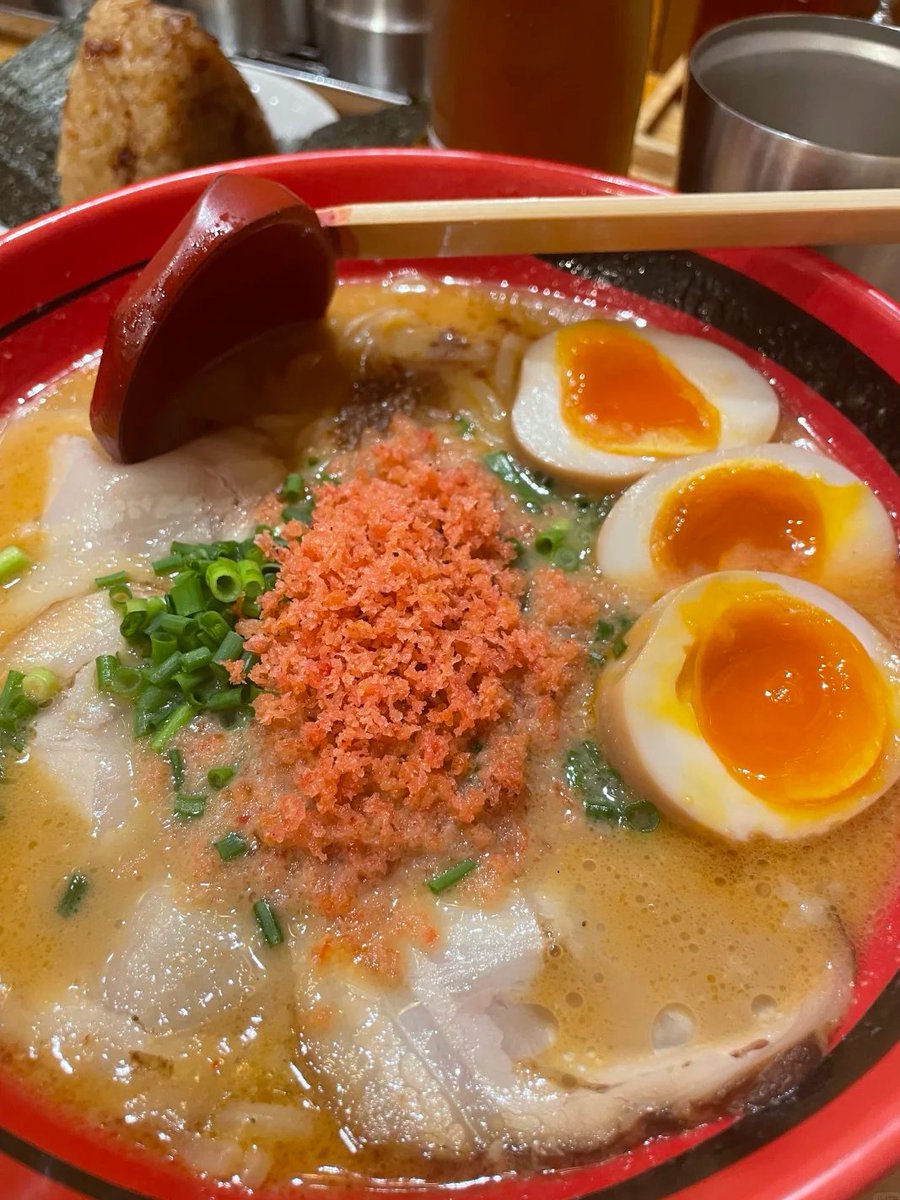harukitenisu's tweet photo. 東京駅地下のラーメンストリートにある一幻🦐 エビ出汁スープがめちゃくちゃ美味しいです✨ https://t.co/V4qnvtUmpM