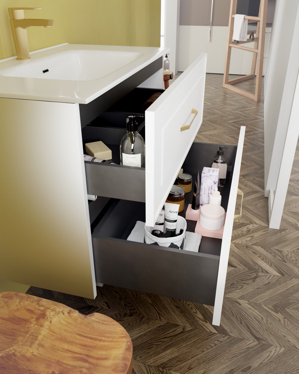 TorviscoGroup's tweet photo. Serie de Muebles de Baño BRIE

Disponible en 2 acabados mate —blanco y grafito— y tirador tipo asa en 5 colores:

🤍 Blanco
🦝 Grafito
🖤 Negro
✨ Oro cepillado
💿 Cromo https://t.co/bWbpRLH4Xa