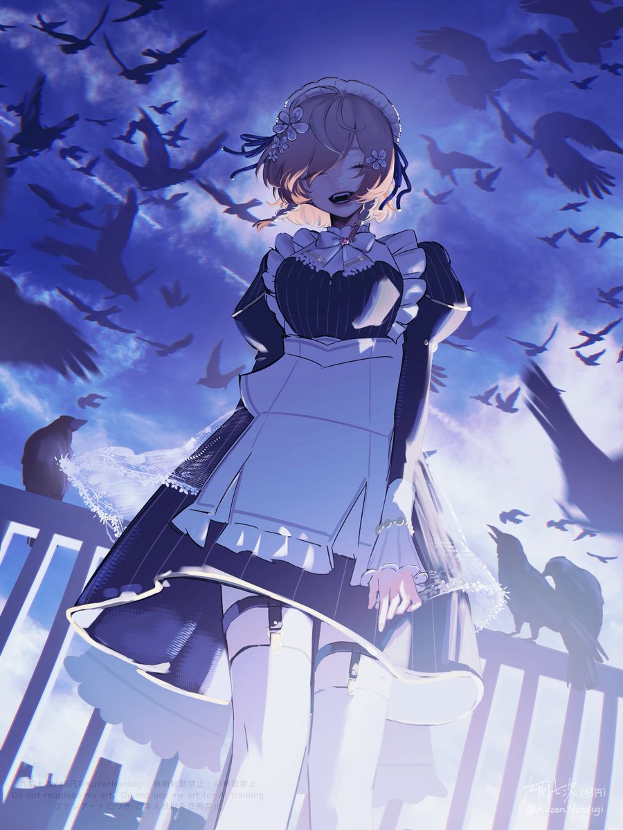 KuzenNatsugi's tweet photo. 可愛くてちょっと不穏なメイドさん #Klaratelier https://t.co/1zWsqFWXOJ