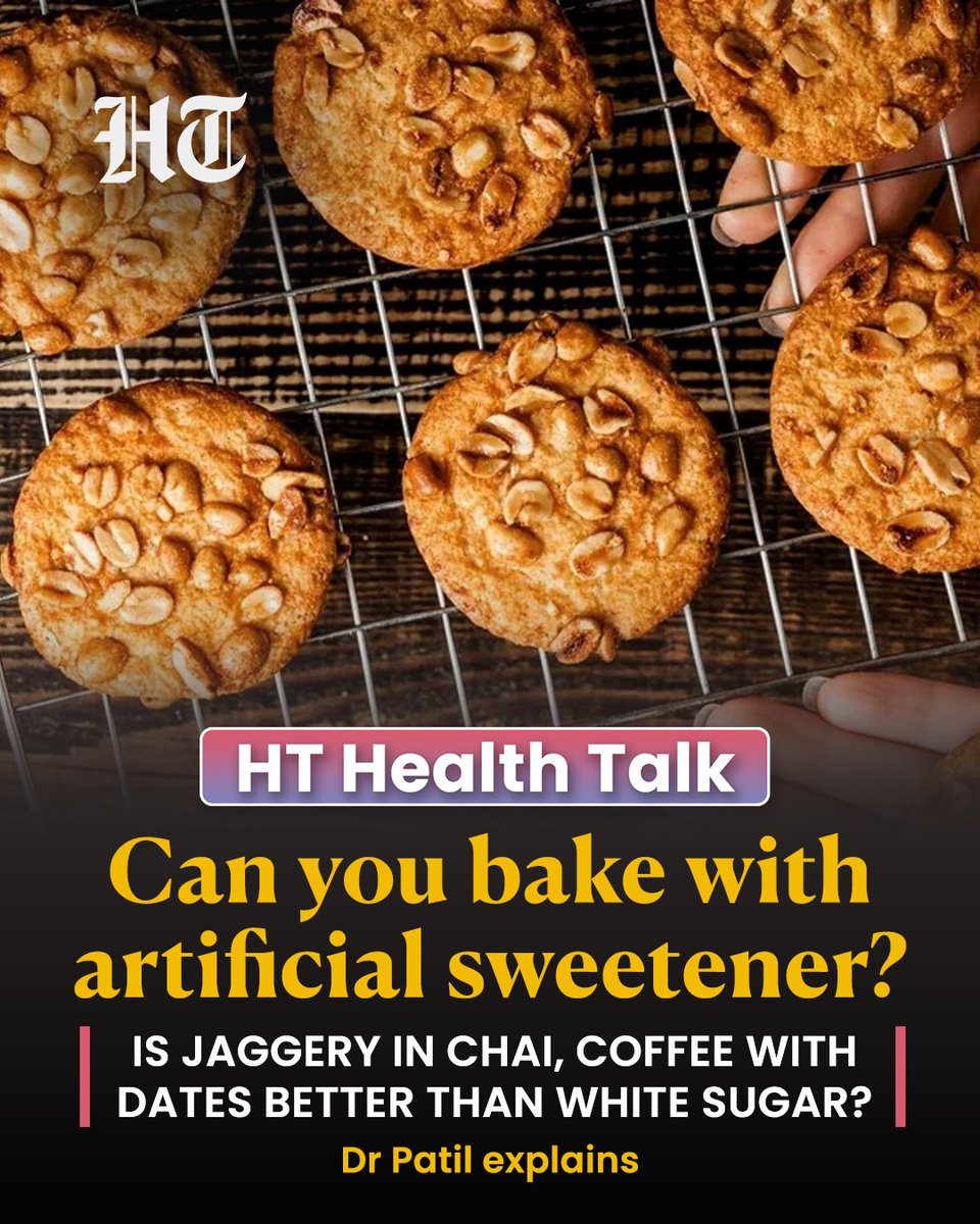htTweets's tweet photo. #HTHealthTalk: Swapped sugar for jaggery or dates in biscuits, tea or coffee? Here’s what Dr Patil says about ‘healthy’ sweeteners, crashes, and hidden sugars.
Read more 🔗
https://t.co/ETmA0bDN5G https://t.co/F2Htls5vNd