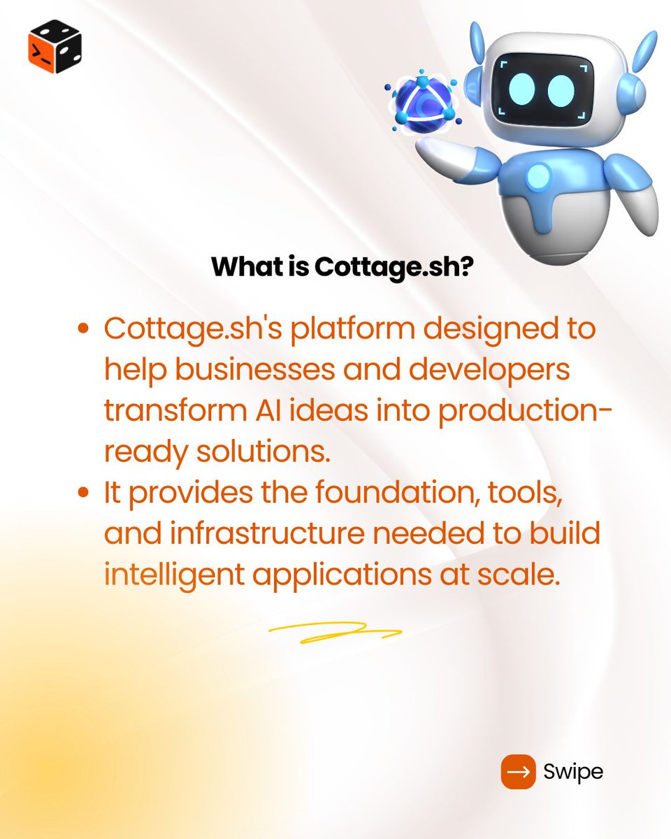 Cottage_sh's tweet photo. AI ideas → production-ready solutions. 🤖⚡

Build. Deploy. Scale with https://t.co/WWFhDqM0G6.

🔗 https://t.co/xR08KyWEvN 

#AI #ArtificialIntelligence #GenerativeAI #AIDevelopment #AIInfrastructure #MachineLearning #AIEngineering #AITools #BuildWithAI  #Startup #Cottage.sh https://t.co/IZfzOF0kuZ
