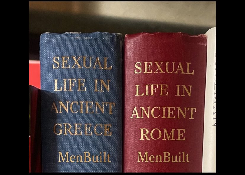 menbuiltxo's tweet photo. Two books that can completely change how you think about sex, masculinity and relationships in the ancient world.

📘 Sexual Life in Ancient Greece
📕 Sexual Life in Ancient Rome

They explore how ancient societies viewed desire, marriage, gender, relationships, power and sexual behavior.

And some of their ideas are VERY different from modern assumptions.

🧵 Here’s what makes these books fascinating: