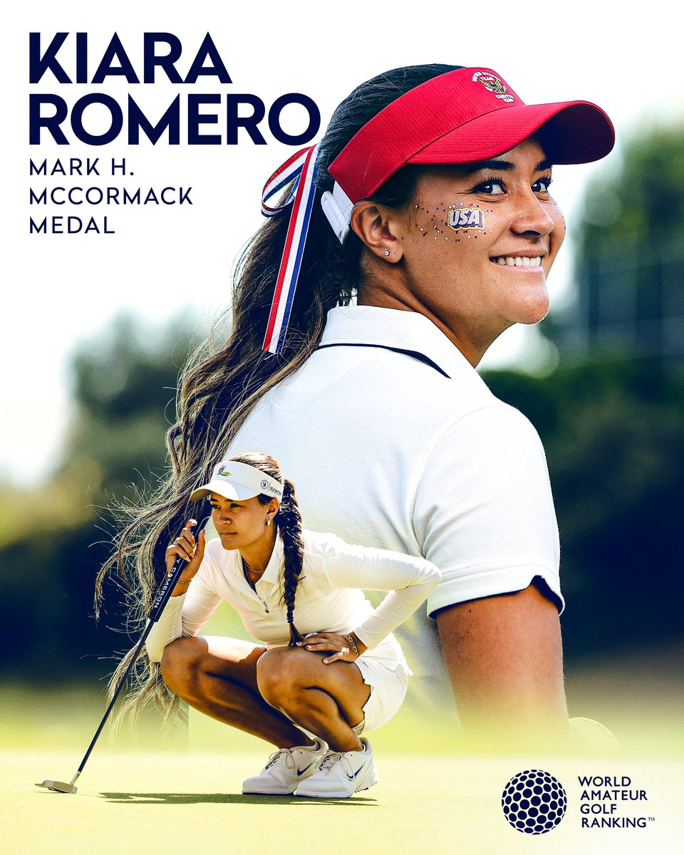 RandA's tweet photo. Congratulations to Kiara Romero on winning the McCormack Medal as the world’s top female amateur golfer🏅 https://t.co/tq0wKHMZr3