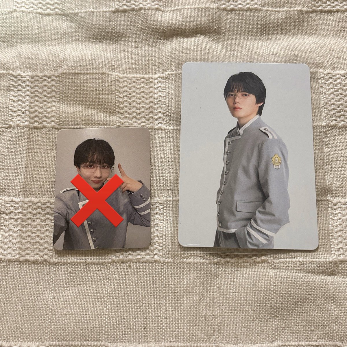 sann_ebi's tweet photo. EBiDAN Yes!東京 トレカ 原因は自分にある。 げんじぶ 交換

【求】大倉空人 （大）

【譲】小泉光咲 （大） 

⚠️郵送❌
8/16なんば または別日大阪手渡し（梅田など）でのお取引希望です。 https://t.co/unPEemwzb4