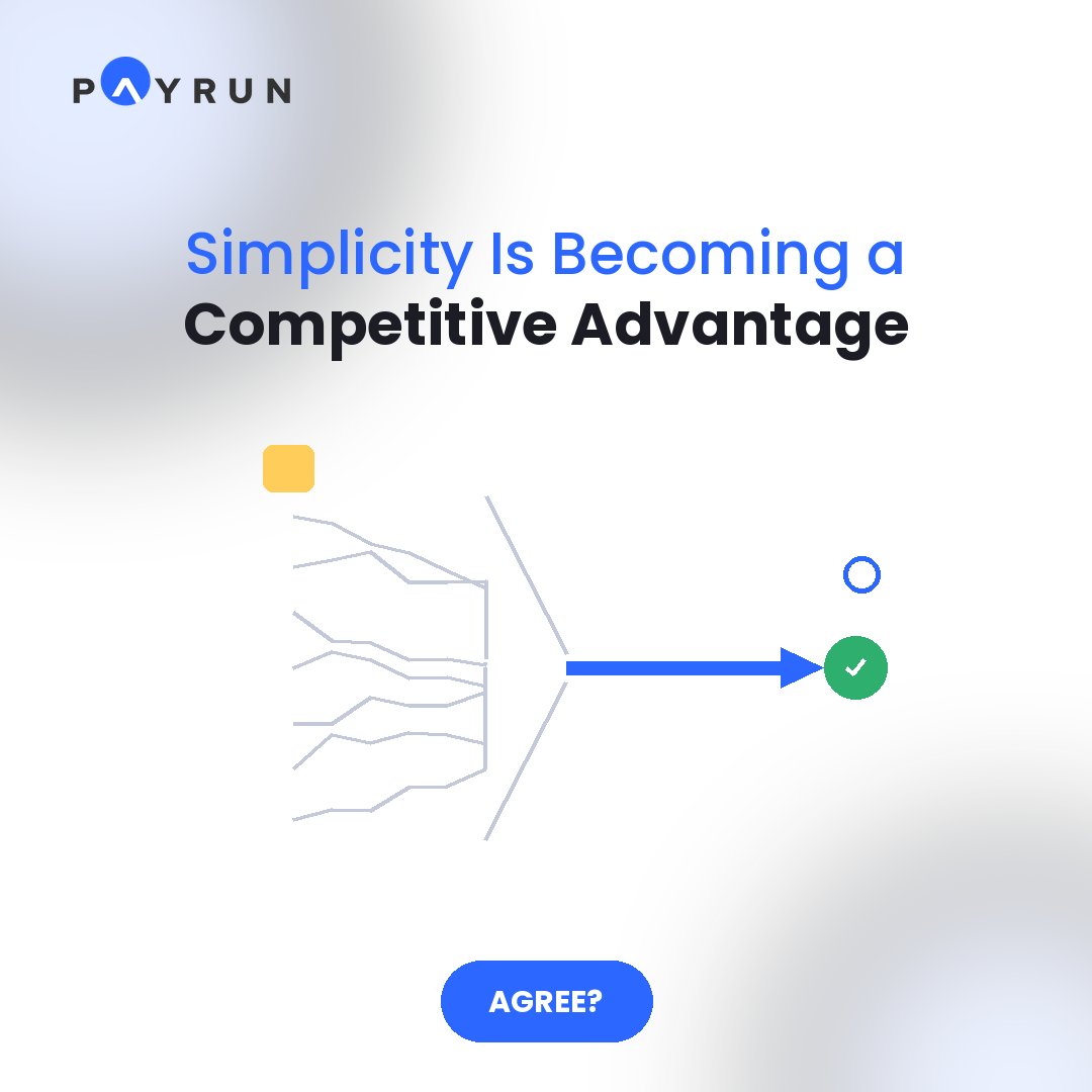 Payrun_app's tweet photo. Complexity slows teams. Simplicity accelerates execution.

#Simplicity #BusinessEfficiency #Leadership #ProcessImprovement #OperationalExcellence #BusinessLeaders #WorkSmarter #Payrun https://t.co/epZFOxT0hQ