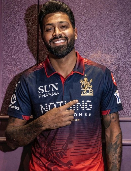 CaptainDeMio's tweet photo. 🚨 HARDIK PANDYA–RCB TRADE BUZZ 

RCB are reportedly interested in Hardik Pandya ahead of IPL 2027.

RCB are looking for a strong lower-order batter who can also contribute with the ball, and Hardik fits that role perfectly. https://t.co/CPQ7jE7KZO