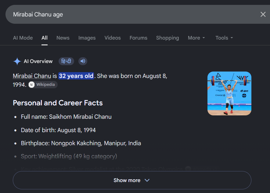 PMNehru's tweet photo. Mirabai Chanu is a GenZ now? https://t.co/w0nTGSPwFO