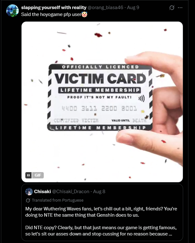 9ineTenEleven's tweet photo. the guy blocked me yet complained about tribalism yet is making fight with everyone who wanna have peace between gacha communities. You can't make this up, do better kurobots https://t.co/fujwsUAdA7