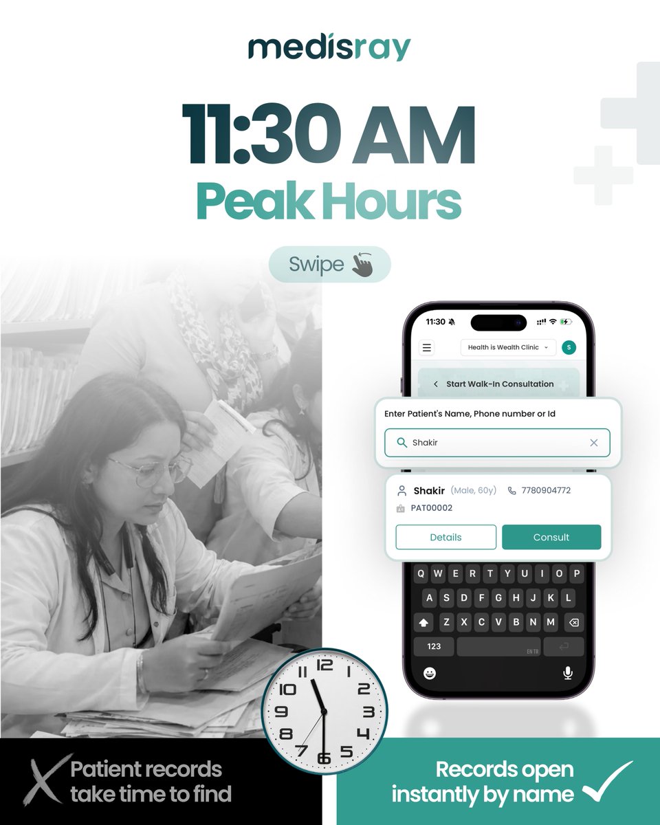 MedisRay's tweet photo. One clinic day. Two timelines.

Same 9 AM rush. Completely different 2 PM.

Swipe to see where the hours quietly disappear 👇

Your clinic deserves better → https://t.co/LEkyCelFti https://t.co/SrmKXOFlW7