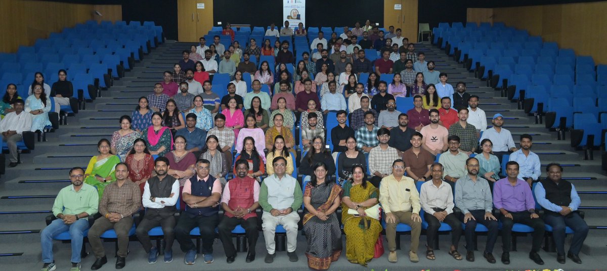 INFLIBNET's tweet photo. The #INFLIBNET Centre celebrated National Librarian's Day 2026 on 12 August 2026, commemorating the 134th Birth Anniversary of Padma Shri Prof. S. R. Ranganathan, the Father of Library Science in India, at its campus in Gandhinagar, Gujarat. https://t.co/e1k9mrJO8U