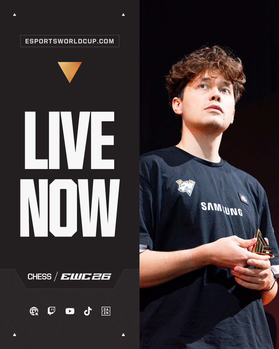 EWC_Extra's tweet photo. The Chess at EWC26 Group Stage, LIVE NOW ♟️ https://t.co/XL3BDxEolw