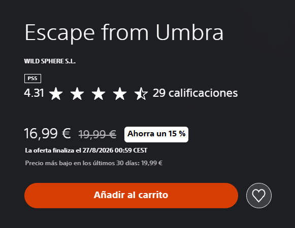 WildSphere's tweet photo. Escape from Umbra is 15% OFF on PS5! 👁️✨

⏳ Offer ends August 27th.

Grab it now on the PlayStation Store! 🕹️👇
https://t.co/yWRvpPyGFl

#EscapeFromUmbra #PS5 #IndieDev #Gaming https://t.co/r27N4FHBLJ