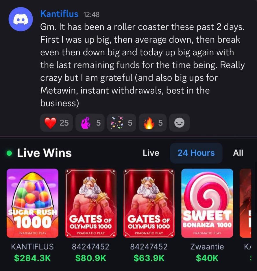 CryptoWendyO's tweet photo. Somebody really just won $284k on @MetaWin and withdrew the whole thing immediately 👀

This is why they’re the only casino I play at. Nowhere else would let you withdraw your entire win like that

And they have $1M going out to everyone who plays there this month

If you deposit on https://t.co/JMH8SeKvvd you qualify

Make an account & comment your username

I’ve got another $250 for one of you