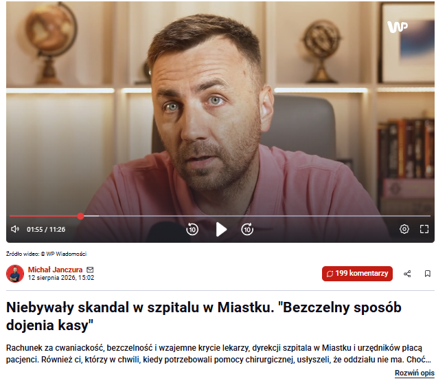 jan_czura's tweet photo. ‼️Ty się pacjencie nie opłacasz! 

Jeszcze o aferze z neurochirurgami z Miastka. O tym jak stracili wszyscy oprócz odpowiedzialnych za patologię. Głównie stracili pacjenci. 

Kontrola Wojewody - fikcja! 
Kontrola NFZ - fikcja! 
Kontrola urzędu miasta (organu założycielskiego) - - fikcja! 
Działania prokuratury? Bezobjawowe 

Polecam kilka słów ode mnie o tym co tam się wydarzyło: ⬇️
  
https://t.co/afq9EsLmdd