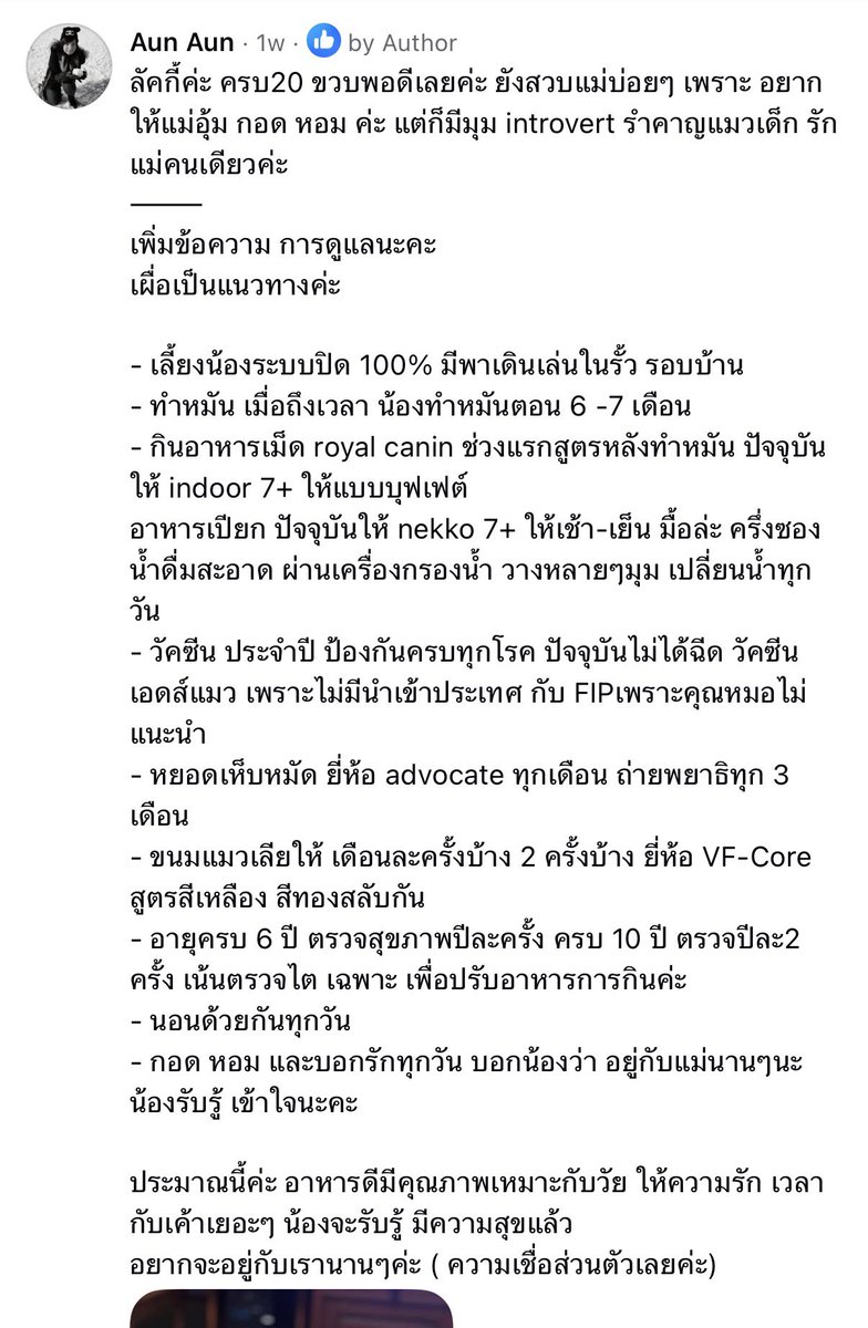 chyoumayknow's tweet photo. เหนแล้วนึกถึงที่คุณ Aun Aun มาแชร์วิธีดูแล ‘ลัคกี้’ แมว 20 ขวบ ในกลุ่ม ทาสแมว4.0 ดูเซฟไว้เป็นแนวทางได้เลยยย https://t.co/7xN0uvM2dq