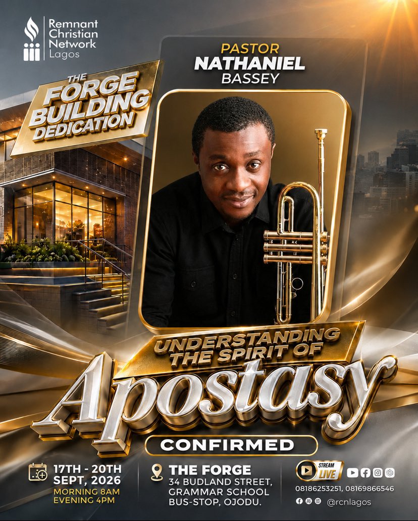 adetorodanielX's tweet photo. BREAKING NEWS 🔔📣✨

PASTOR NATHANIEL BASSEY (Confirmed)✨

Plot Twist!!!!

He will be ministering at The Forge dedication.🏥

If you haven't registered already do that now: https://t.co/JBSdlZ1Aqy

Be there👇

Host: @revaustinukporh @RCNLagos 

#ForgeDedication #RCNGlobal https://t.co/09VqM2Okva