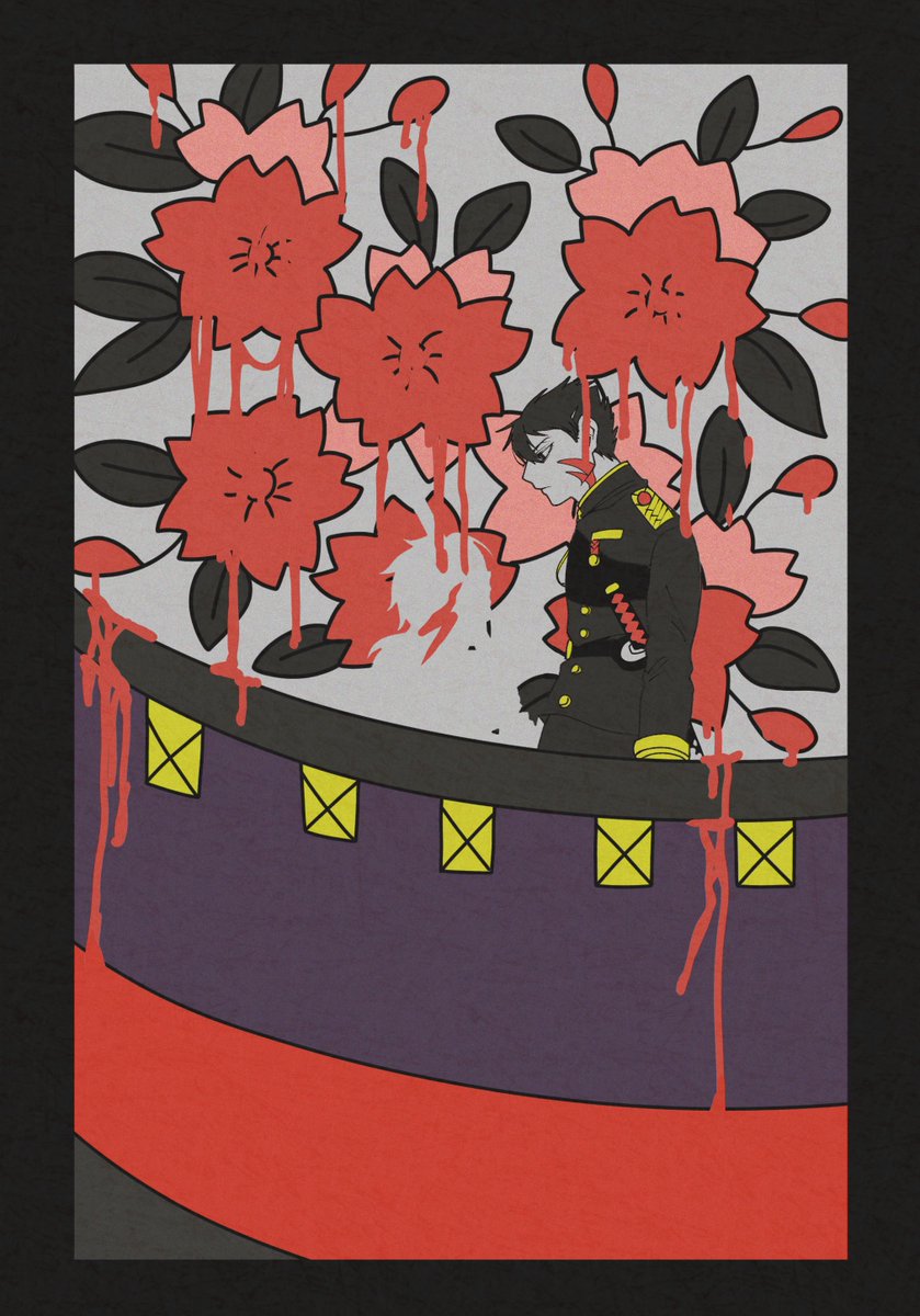 Giniro04's tweet photo. 桜に幕 https://t.co/lITEebF9zd