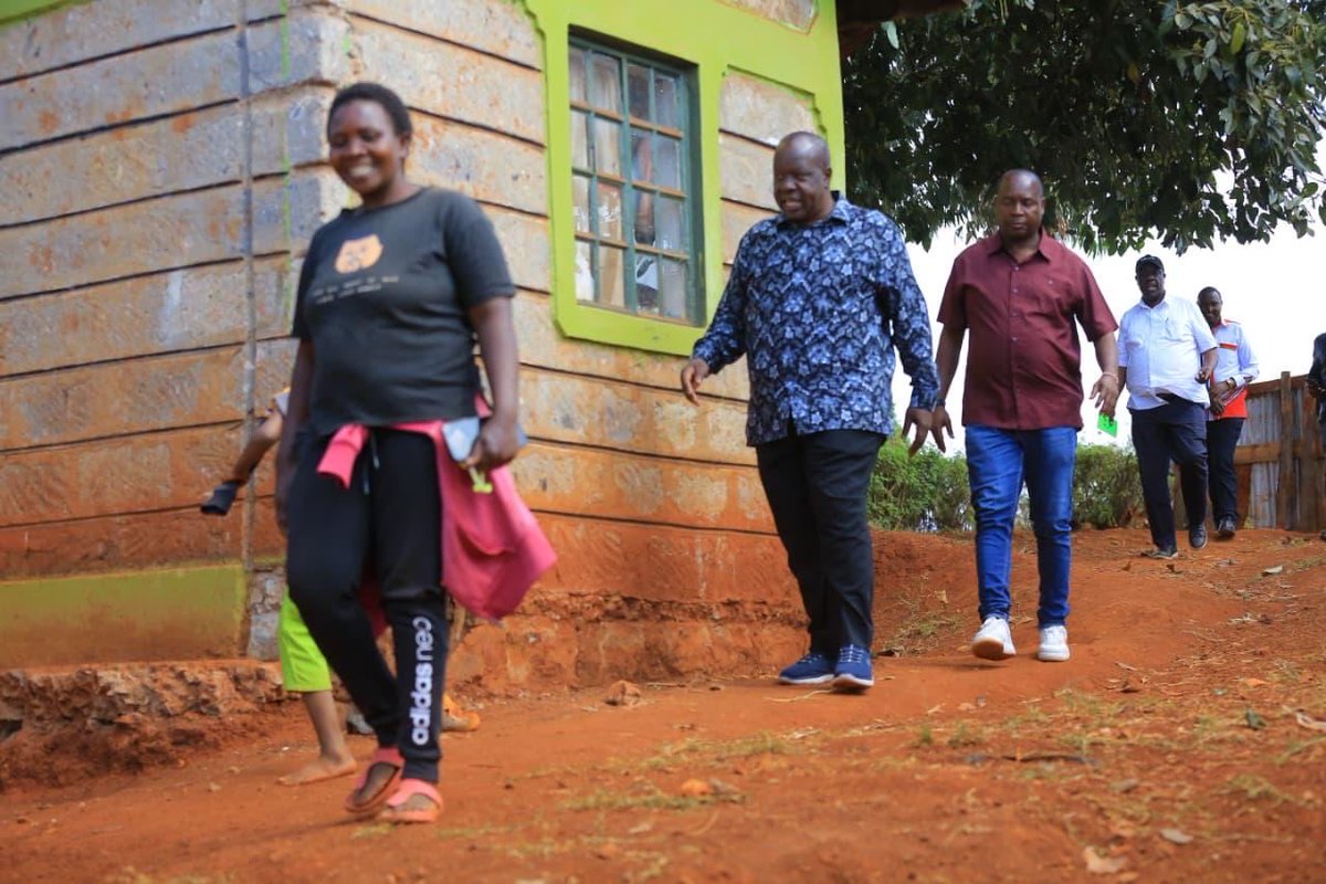 RealMatiangi's tweet photo. It was a joy to meet Mary Moraa and her mother-in-law, Mary Wambui, who warmly welcomed me. We shared a brief conversation about the difficult economic times facing ordinary families and their hope for change at the ballot in 2027.

Moments like these, stopping to listen and exchange a few words with Kenyans along the way, make this journey all the more meaningful.