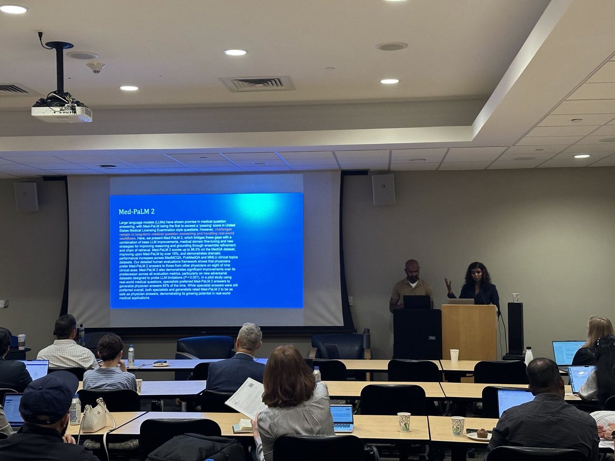 mlforhc's tweet photo. Putting LLMs through their clinical paces at the #MLHC2026 workshop 🤖🩺

@dmshanmugam and @DrMadhurNayan are taking us from the promise of medical LLMs to what happens when they meet real clinical scenarios.

Benchmarks are nice. Now let’s make things messy. 👀 https://t.co/9ZXWydSEJE