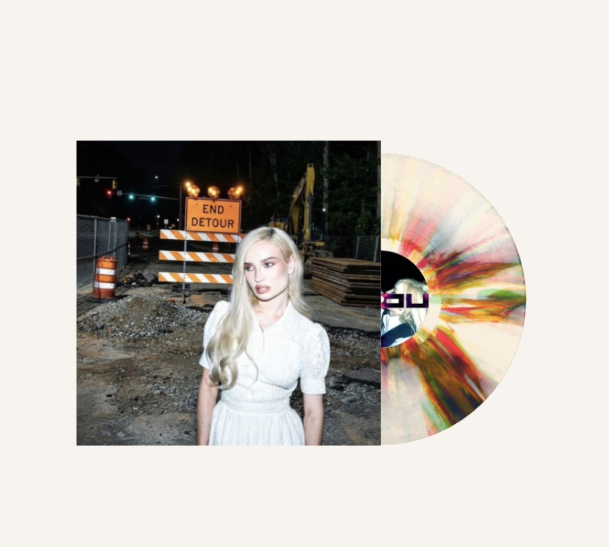kimpetraschartz's tweet photo. DETOUR (END OF THE ROAD) - vinyl 'FBX splatter variant' first look https://t.co/X922a6EwLL