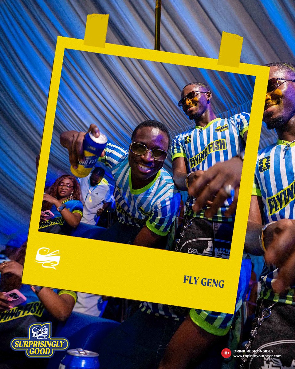 flyingfishng's tweet photo. Around here, the vibe is always in focus. ๐๐ฅ
Every frame tells the same story:
Fly Geng, Fly energy, and Unforgettable moments.
Which frame says โVIBE" the loudest? ๐
#FlyingFish
#FlyingFishNG
#SurprisinglyGoodTimes https://t.co/ZWBffydrgs