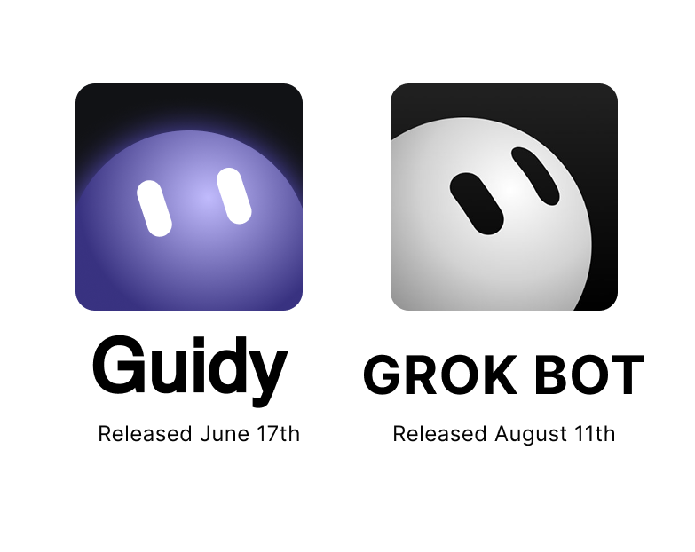 PeterPetrovX's tweet photo. Woooow… did @elonmusk and @bot (Grok Bot) just copy https://t.co/WDyf5u3C2u's icon and avatar design? 😂

https://t.co/WDyf5u3C2u launched on June 17.
Grok Bot launched on August 11.
Almost two months later 👀

Should I be worried or flattered?

I genuinely have no idea. https://t.co/kcckjyTyWY