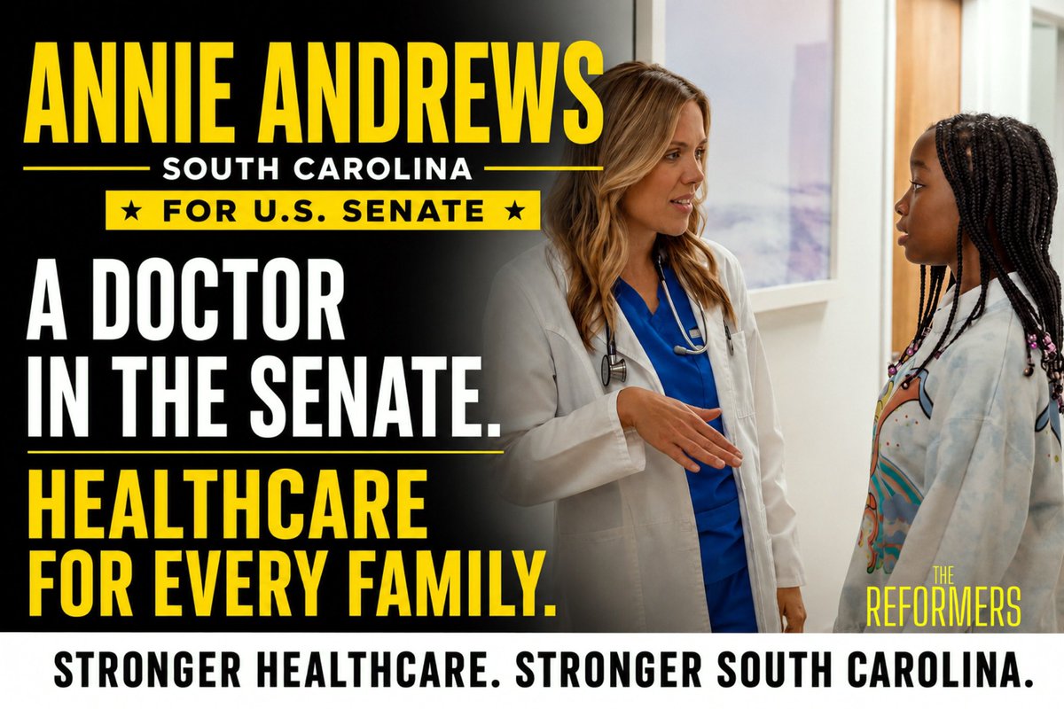cwebbonline's tweet photo. Meet Dr. Annie Andrews, Democratic nominee for U.S. Senate in South Carolina. https://t.co/R1zUNl8WGn