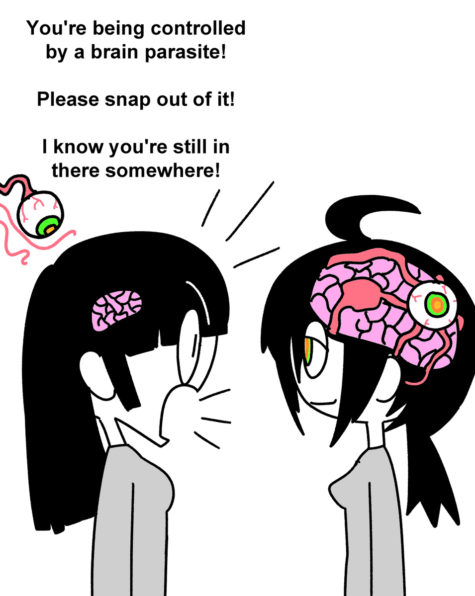PigeonStrange's tweet photo. Brain Parasite https://t.co/M3YIcuhgte