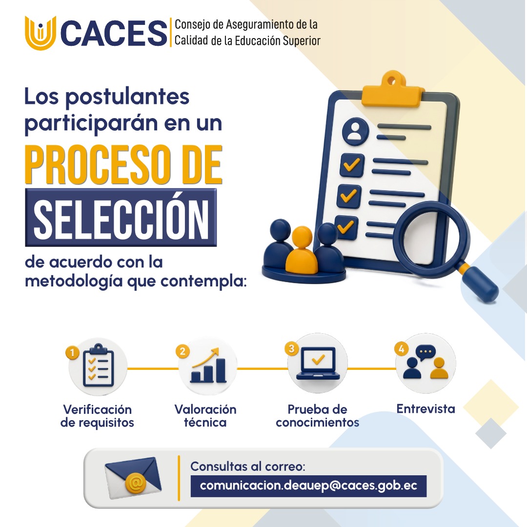 Caces_Ec's tweet photo. 📌Cada #ParEvaluador es una pieza clave para el proceso de cualificación académica de universidades y escuelas politécnicas.

Antes de postular, toma en cuenta las siguientes recomendaciones ⬇️
https://t.co/9BMihNMQnl https://t.co/JFjKKH5mZN