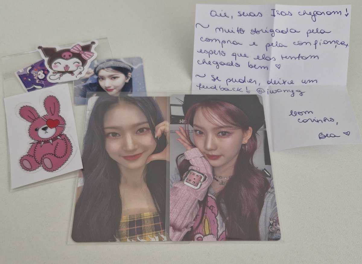 liszblog's tweet photo. feedback positivo para a @iwonyg  pela venda dessas isas lindas 🥹 chegou tudo certinho e bem embalado muito obrigada bea 💗 https://t.co/vF4jMwMNtm