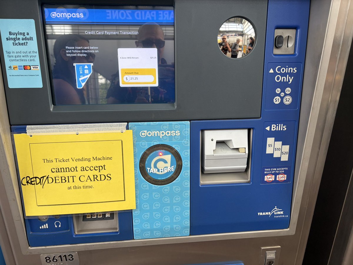 manupino's tweet photo. @TransLink  so you are not taking any type of card payment , are you expecting me to pay double for my return ticket today ??????? https://t.co/CQ7Fb74wGO