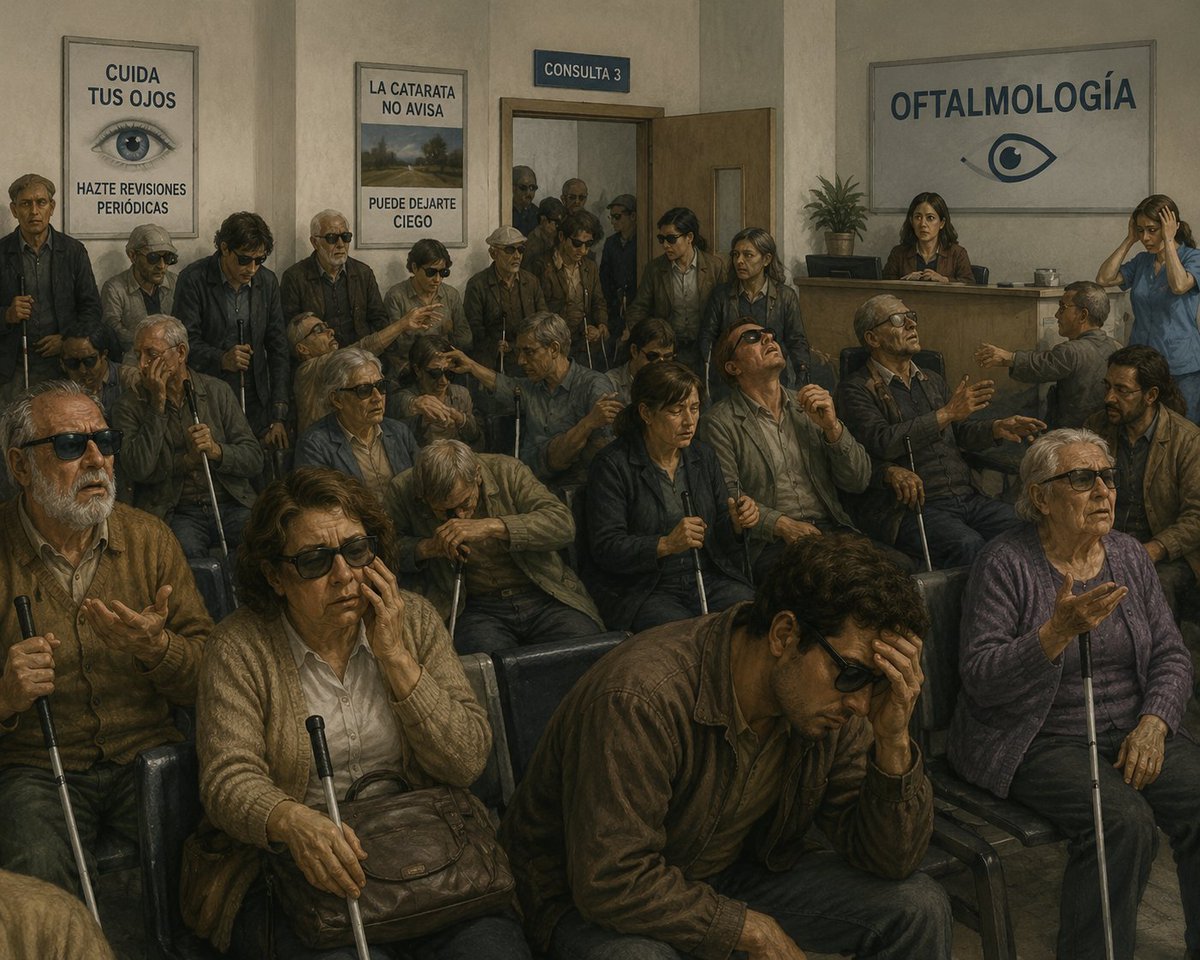 JuandRibera's tweet photo. Cualquier sala de espera, el día después del eclipse. Quizá no todas las gafas estaban homologadas... https://t.co/B1qlKajRuc
