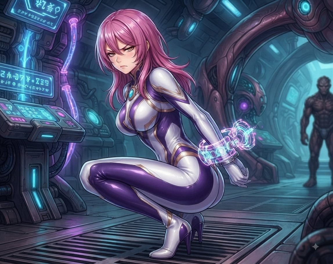 ultrawomanviola's tweet photo. 是故意潜入宇宙人的基地啦，才不是被抓紧去的呢！
#女奥特曼  #ウルトラマンピンチ #調教 #败北 #文 #文爱  #拘束 https://t.co/ivbh4WJOSn