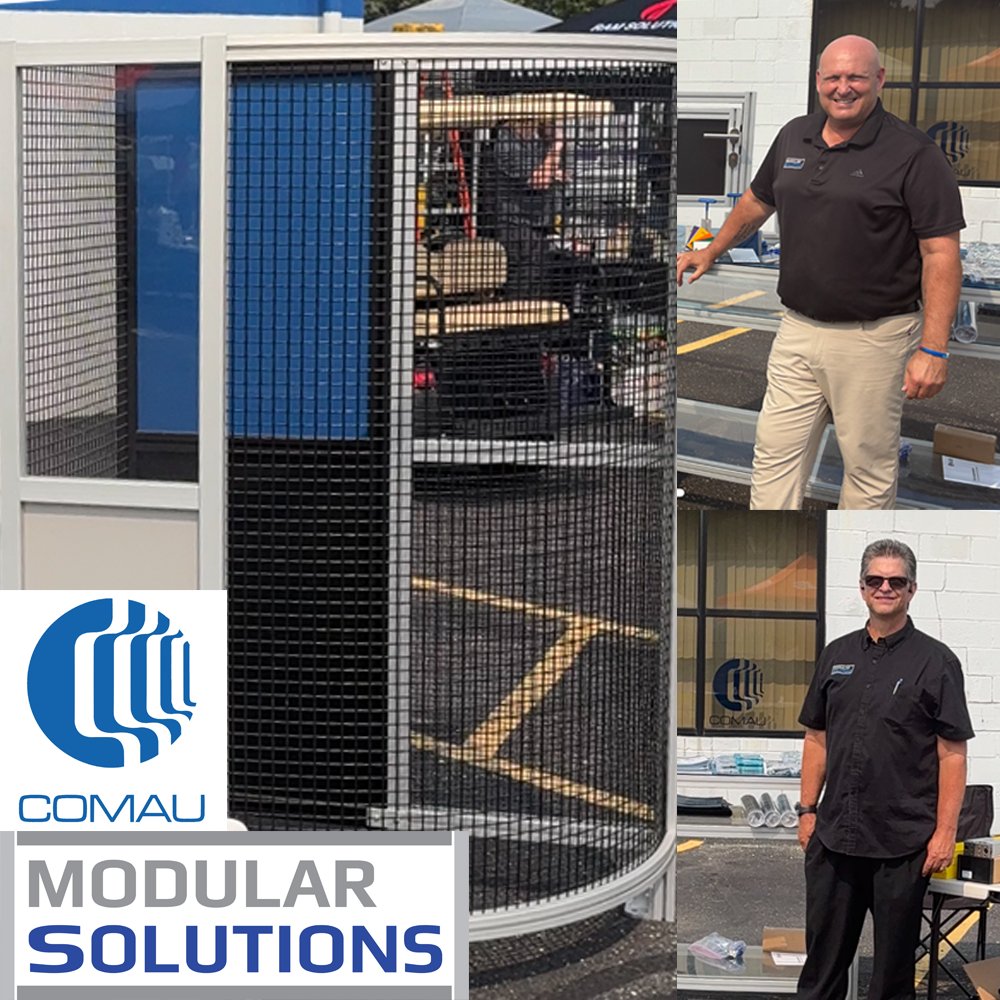 ModSolutionsMI's tweet photo. A huge thank you to Comau for hosting Modular Solutions team members Don Heaton and David Hartt at their 2026 Open House. 
https://t.co/GAveABh3eV
sales@the-modular-solution.com
P. 248-625-8890
#ModularSolutions #customdesign #IndustrialSafety #comau #IndustrialEnclosures https://t.co/moeCKSHij7