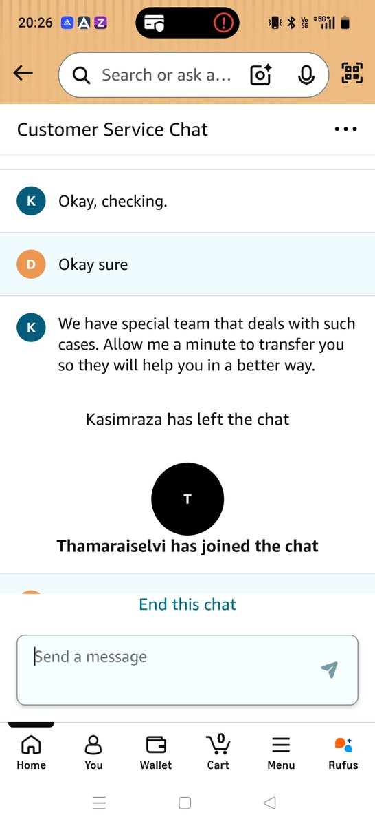 dhruvparmar05's tweet photo. @AmazonHelp @amazonIN @amazon Despite chatting and explaining the issue multiple times and waiting for a while, the chat keeps getting transferred.

@AmazonHelp @amazonIN Requesting urgent escalation for this matter. https://t.co/OcRm8EhD49
