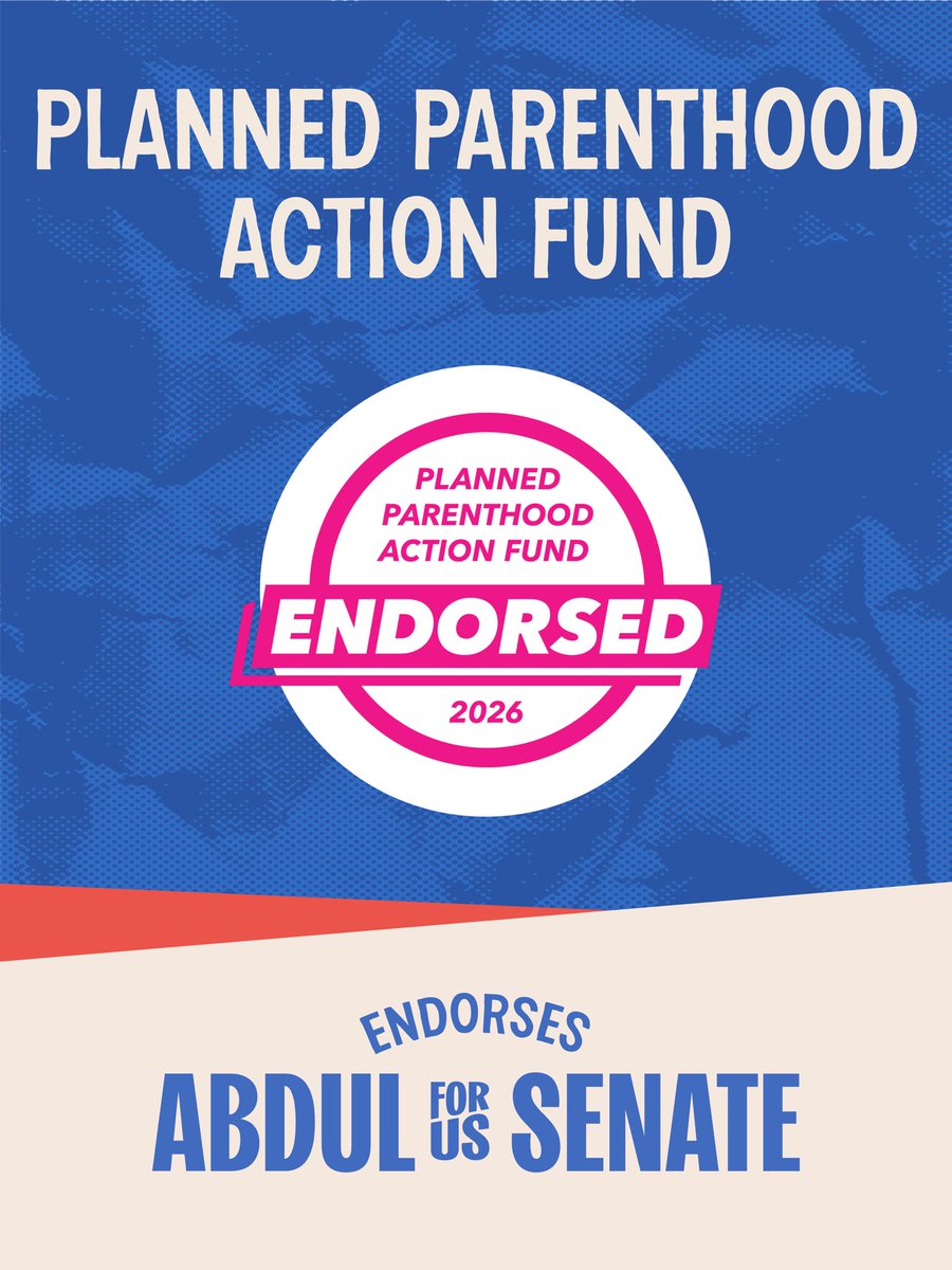 AbdulElSayed's tweet photo. As the Trump administration works recklessly to tear away peoples' bodily autonomy and keep people misinformed about their own health, Planned Parenthood has been relentless in their mission to provide people the healthcare services they need. As a former public health official, I have always admired the tenacity and compassion of the folks at Planned Parenthood. I look forward to partnering with them in the Senate to defend the reproductive rights of every Michigander, period.
