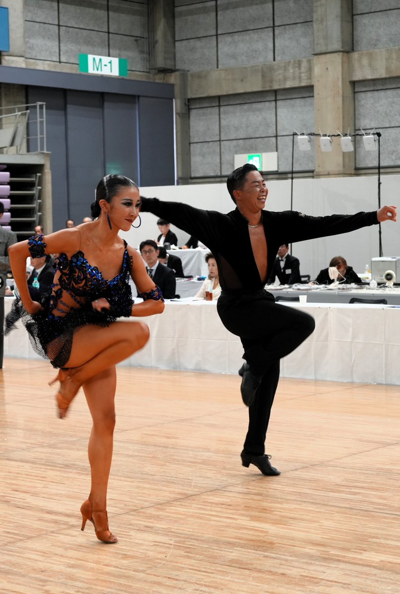 Dancesport459's tweet photo. プロラテンオープン 
準優勝　川東慎太郎・榮岩茉莉那　組    
#0809岡山 #ニュースターズダンス競技大会 https://t.co/ic0iQIZbZm
