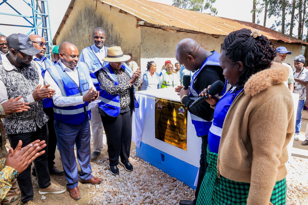 Wavinya_Ndeti's tweet photo. Access to reliable water is essential for healthy and thriving communities.

The opening of the solarised Kitengei Borehole will provide clean and reliable water to approximately 9,500 residents in Kitundu Village, as well as Kitengei Primary School, AIC Kitengei Church and the wider Kitengei community.

Expanding access to water remains a key priority as we work to ease the challenges faced by households and institutions while improving the quality of life for our people.