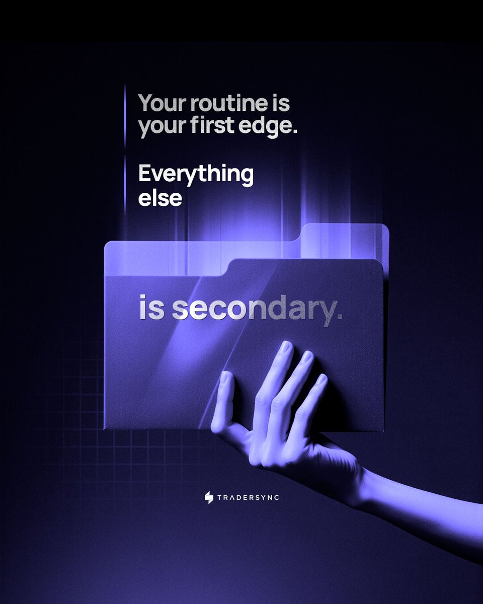 tradersync's tweet photo. The charts, the setups, the indicators… none of it matters if your process is broken.
 Execution is emotional when your routine is unstable.
 But when your day has rhythm, your trading has reason.

Build that rhythm.
Start with your first hour. https://t.co/xr8TMkczYz