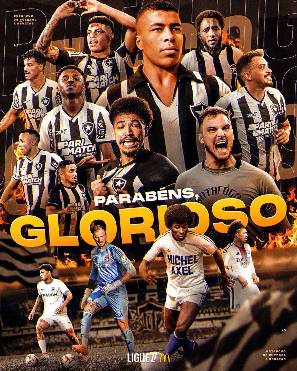 Ligue1_POR's tweet photo. É tempo de Botafogo! ⭐🔥

122 anos do Glorioso. Parabéns, Fogão! 🎂🖤🤍 https://t.co/yiY06negJ6